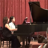 ピアノ教室発表会2014年大人の連弾